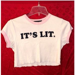 Civil Regime “It’s Lit” Crop Top